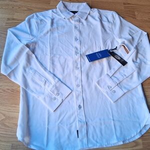 NWT Vince Camuto Mens White Dress Shirt. Super Soft, Sz. S, Msrp$88